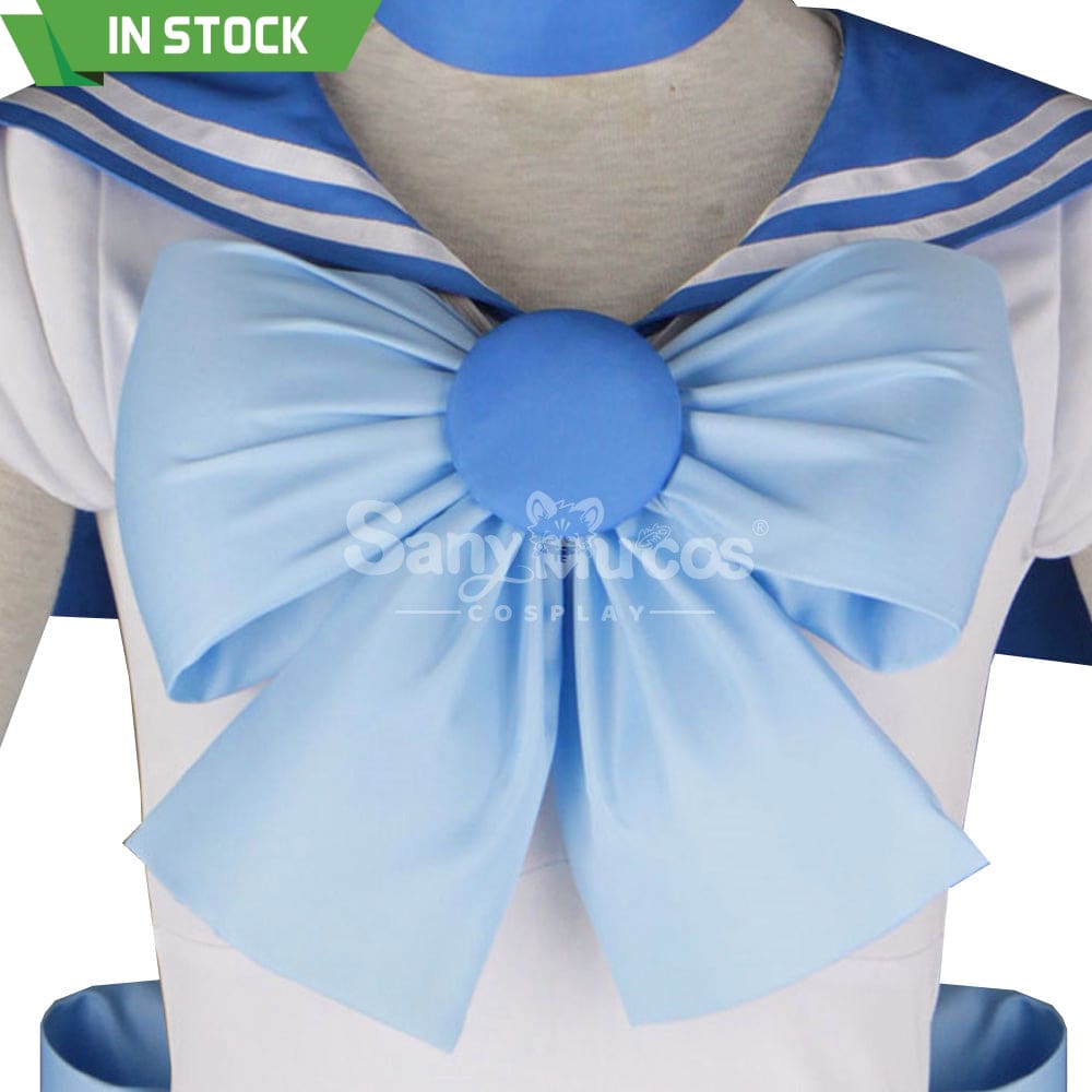 【In Stock】Anime Sailor Moon Cosplay Mercury Ami Mizuno Battle Suit Costume Costumes