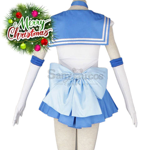 【In Stock】Anime Sailor Moon Cosplay Mercury Ami Mizuno Battle Suit Costume Costumes