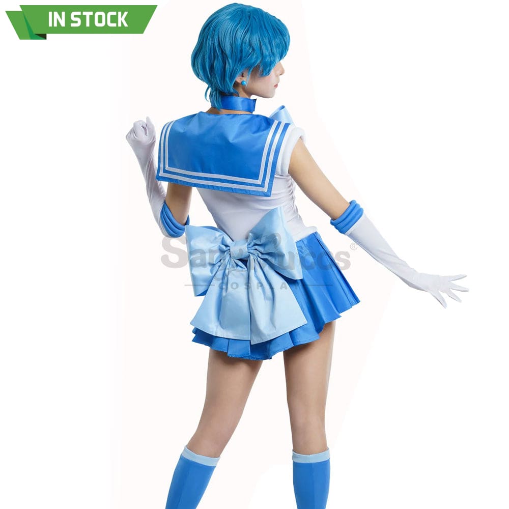 【In Stock】Anime Sailor Moon Cosplay Mercury Ami Mizuno Battle Suit Costume Premium Edition Costumes