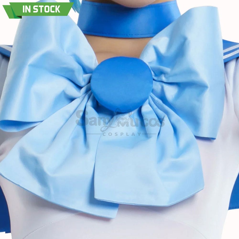 【In Stock】Anime Sailor Moon Cosplay Mercury Ami Mizuno Battle Suit Costume Premium Edition Costumes