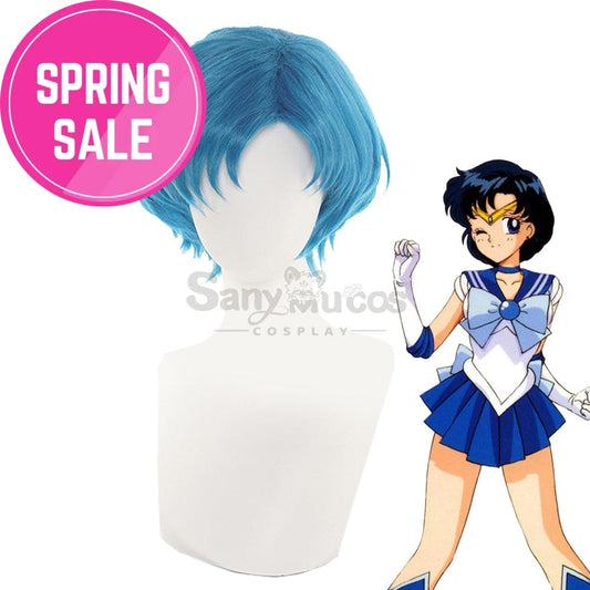 【In Stock】Anime Sailor Moon Cosplay Mercury Ami Mizuno Wig Wigs 1000