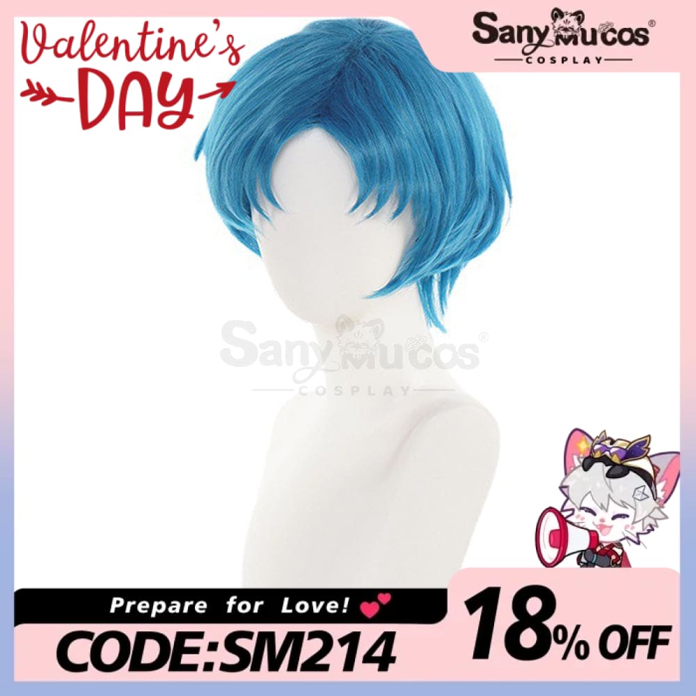 【In Stock】Anime Sailor Moon Cosplay Mercury Ami Mizuno Wig Wigs