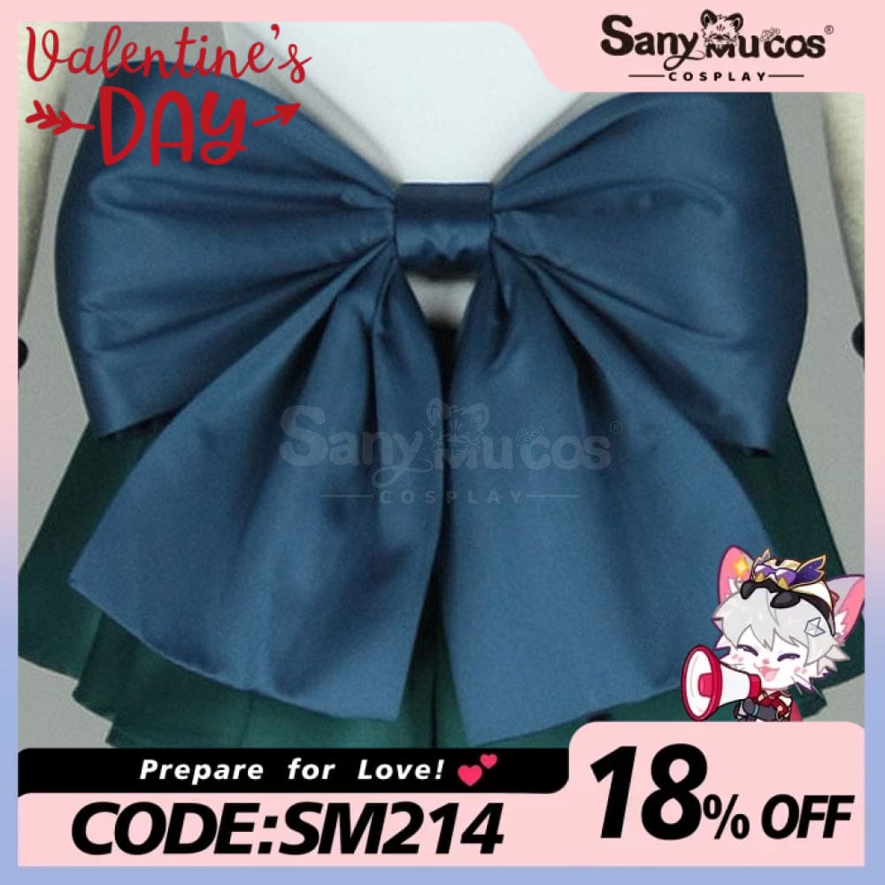 【In Stock】Anime Sailor Moon Cosplay Neptune Michiru Kaiou Battle Suit Costume Costumes