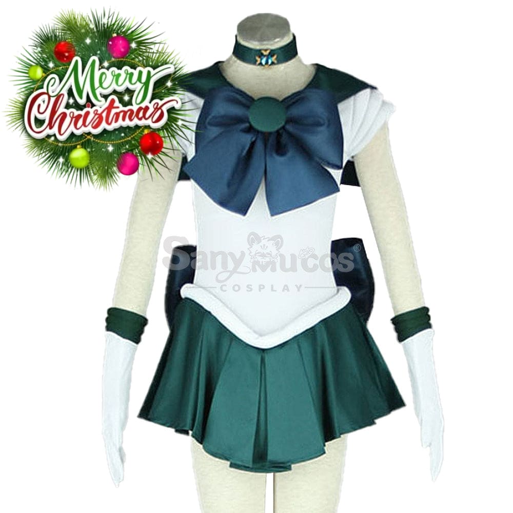 【In Stock】Anime Sailor Moon Cosplay Neptune Michiru Kaiou Battle Suit Costume Costumes