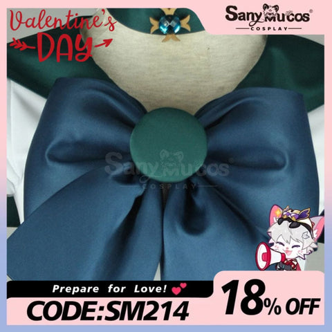 【In Stock】Anime Sailor Moon Cosplay Neptune Michiru Kaiou Battle Suit Costume Costumes