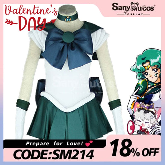 【In Stock】Anime Sailor Moon Cosplay Neptune Michiru Kaiou Battle Suit Costume Costumes 1000