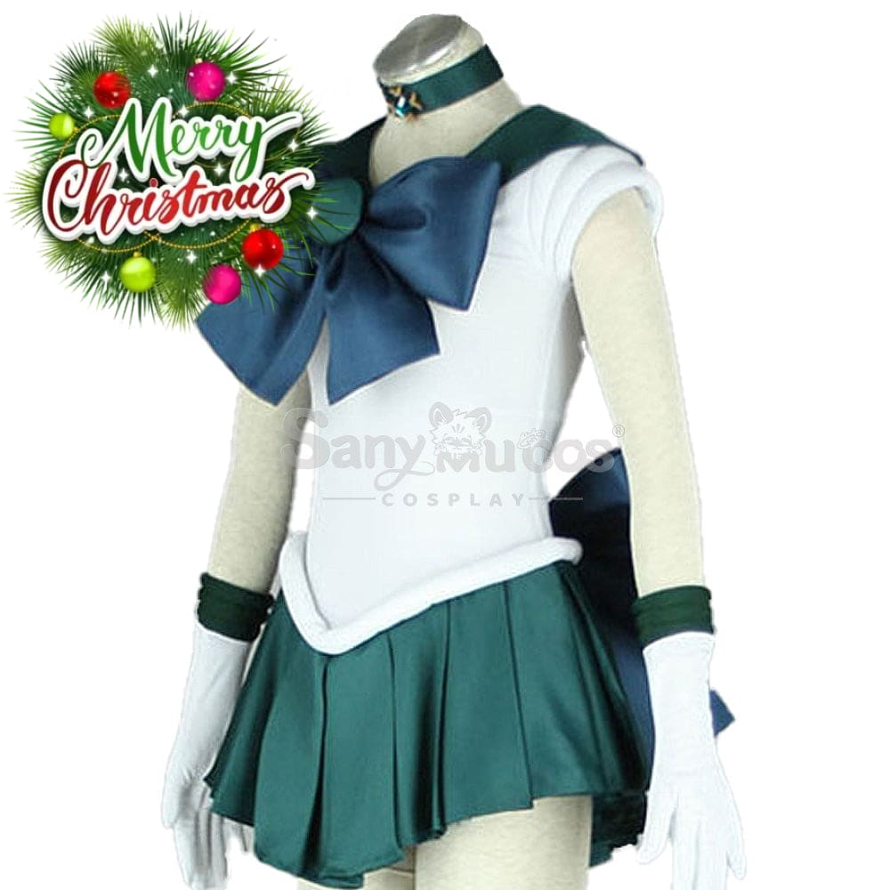 【In Stock】Anime Sailor Moon Cosplay Neptune Michiru Kaiou Battle Suit Costume Costumes