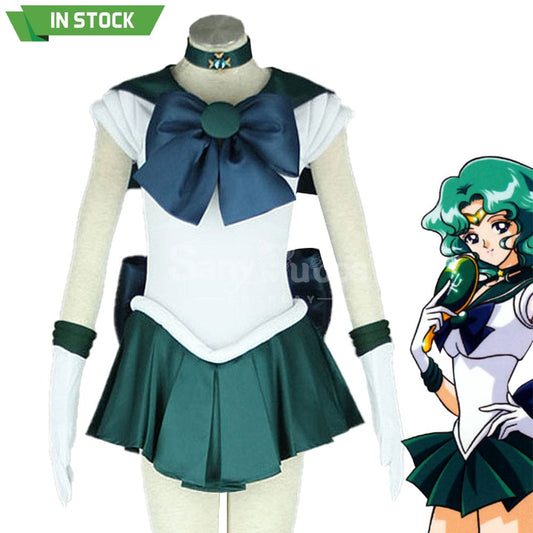 【In Stock】Anime Sailor Moon Cosplay Neptune Michiru Kaiou Battle Suit Costume Costumes 1000