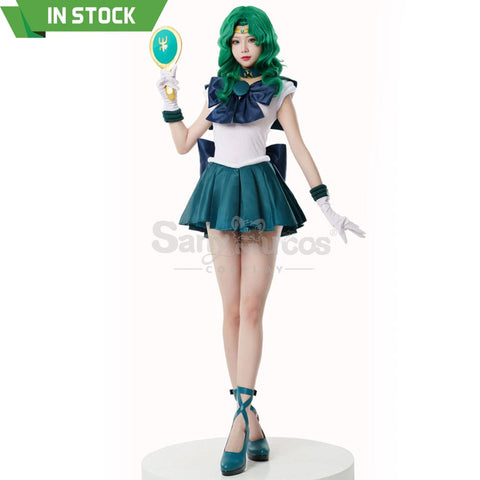 【In Stock】Anime Sailor Moon Cosplay Neptune Michiru Kaiou Battle Suit Costume Premium Edition