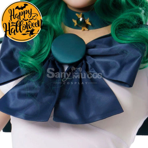 【In Stock】Anime Sailor Moon Cosplay Neptune Michiru Kaiou Battle Suit Costume Premium Edition
