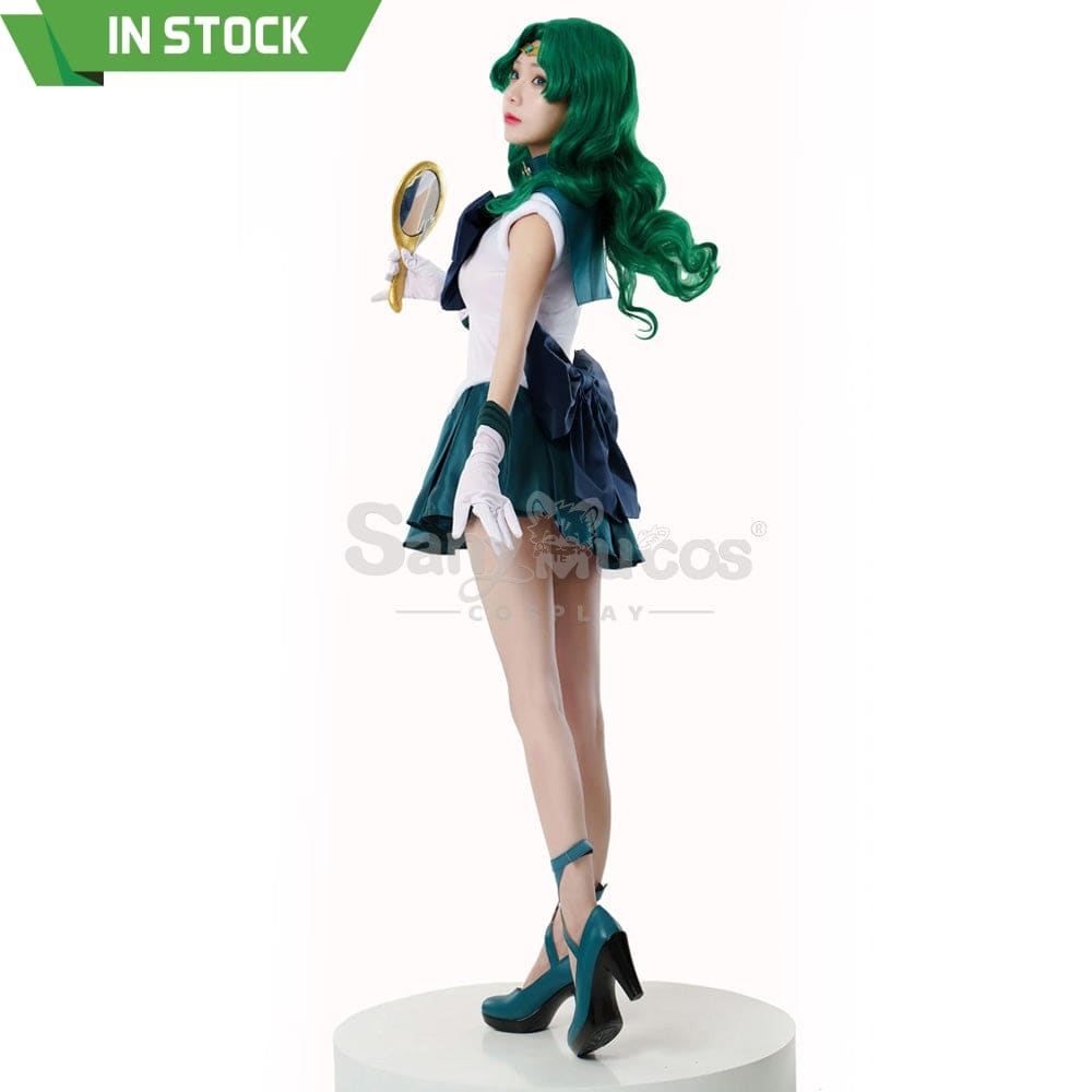 【In Stock】Anime Sailor Moon Cosplay Neptune Michiru Kaiou Battle Suit Costume Premium Edition