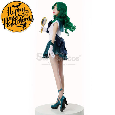 【In Stock】Anime Sailor Moon Cosplay Neptune Michiru Kaiou Battle Suit Costume Premium Edition