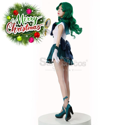 【In Stock】Anime Sailor Moon Cosplay Neptune Michiru Kaiou Battle Suit Costume Premium Edition