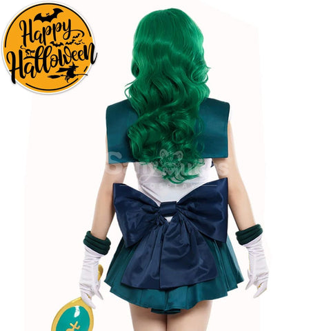 【In Stock】Anime Sailor Moon Cosplay Neptune Michiru Kaiou Battle Suit Costume Premium Edition