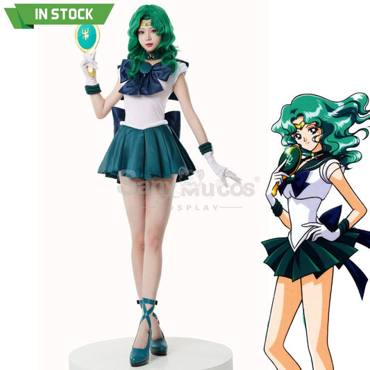 【In Stock】Anime Sailor Moon Cosplay Neptune Michiru Kaiou Battle Suit Costume Premium Edition 1000