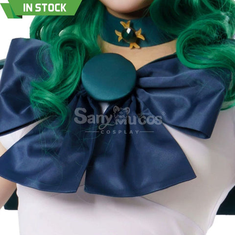 【In Stock】Anime Sailor Moon Cosplay Neptune Michiru Kaiou Battle Suit Costume Premium Edition