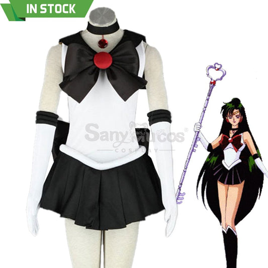 【In Stock】Anime Sailor Moon Cosplay Pluto Setsuna Meiou Battle Suit Costume Costumes 1000