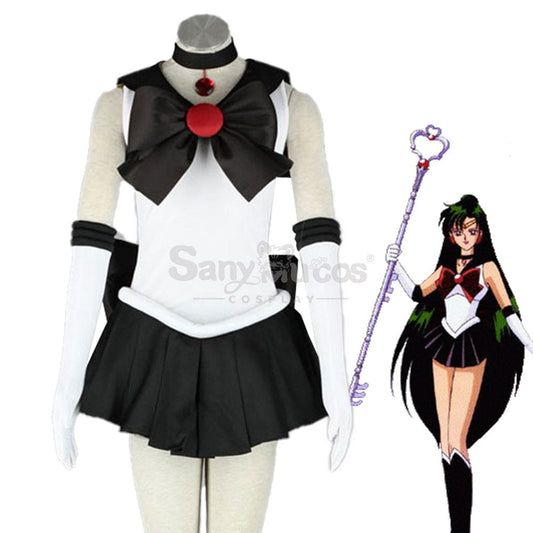 【In Stock】Anime Sailor Moon Cosplay Pluto Setsuna Meiou Battle Suit Costume Costumes 1000