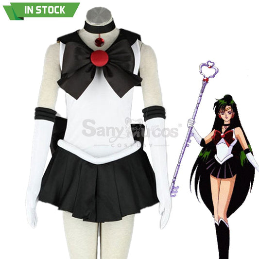 【In Stock】Anime Sailor Moon Cosplay Pluto Setsuna Meiou Battle Suit Costume Costumes 1000