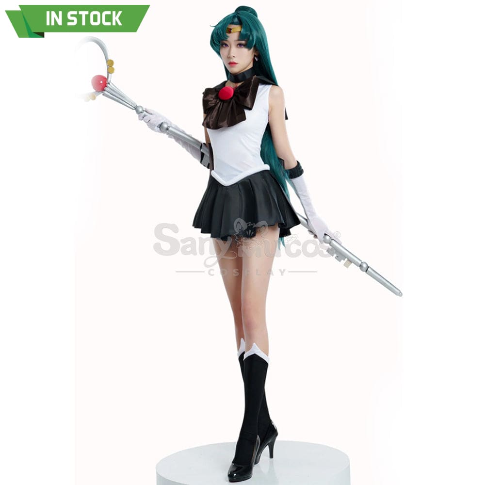 【In Stock】Anime Sailor Moon Cosplay Pluto Setsuna Meiou Battle Suit Costume Premium Edition Costumes