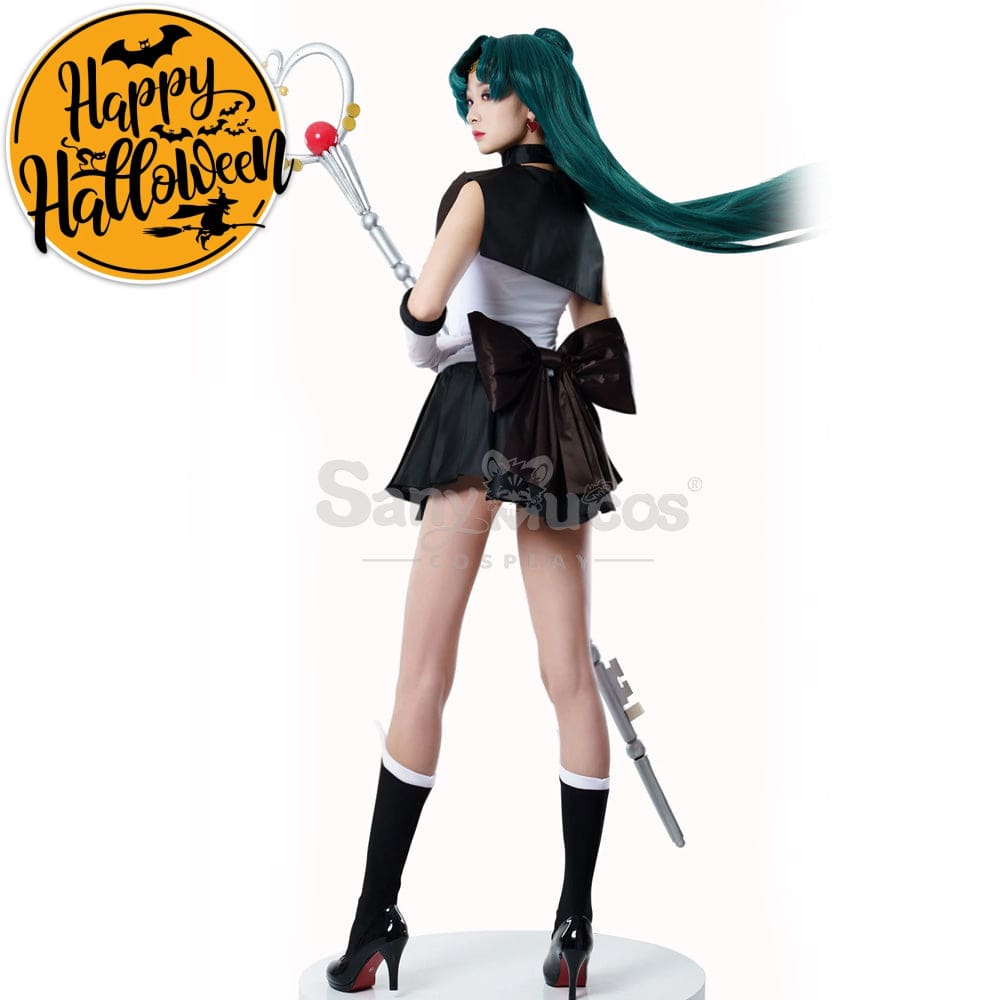 【In Stock】Anime Sailor Moon Cosplay Pluto Setsuna Meiou Battle Suit Costume Premium Edition Costumes