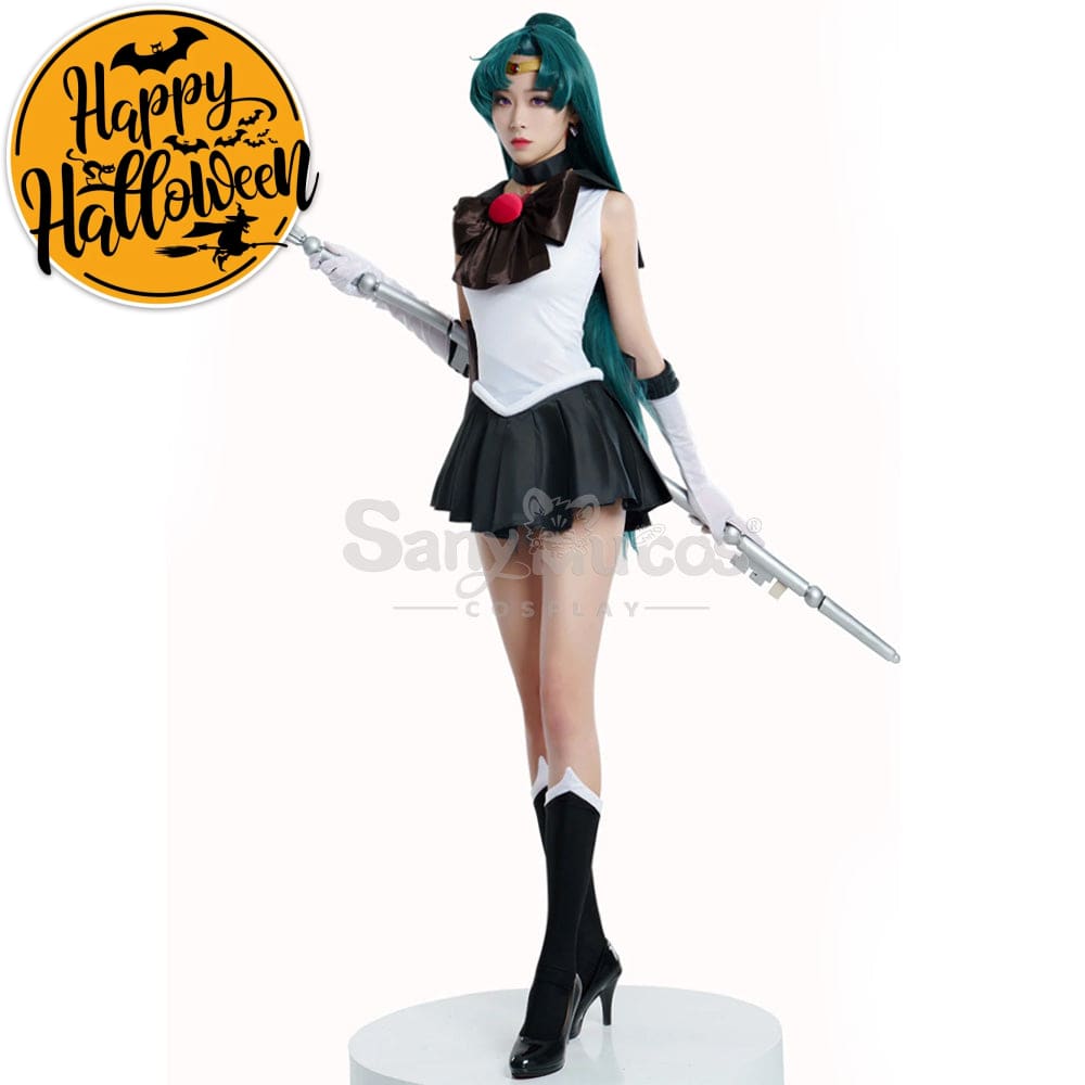 【In Stock】Anime Sailor Moon Cosplay Pluto Setsuna Meiou Battle Suit Costume Premium Edition Costumes