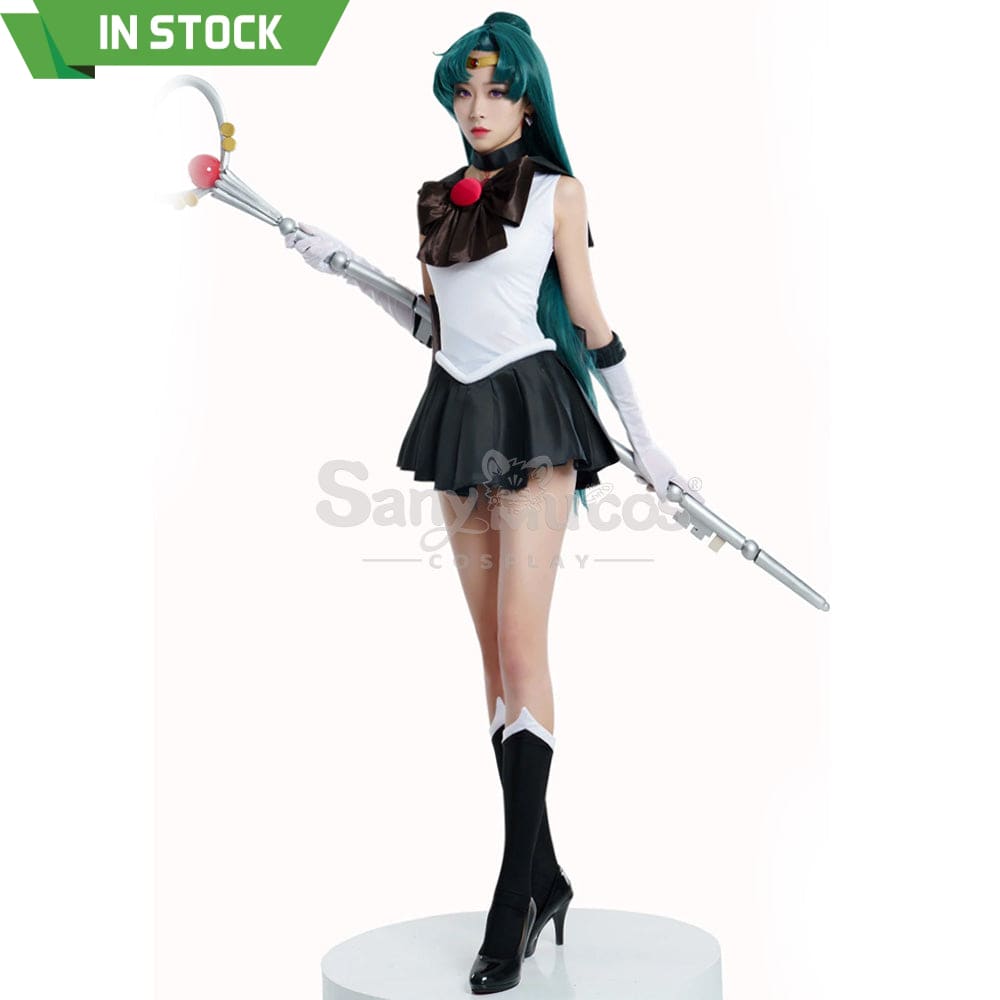 【In Stock】Anime Sailor Moon Cosplay Pluto Setsuna Meiou Battle Suit Costume Premium Edition Costumes