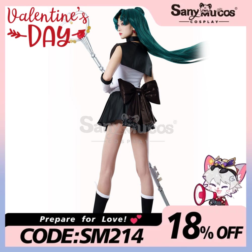 【In Stock】Anime Sailor Moon Cosplay Pluto Setsuna Meiou Battle Suit Costume Premium Edition Costumes