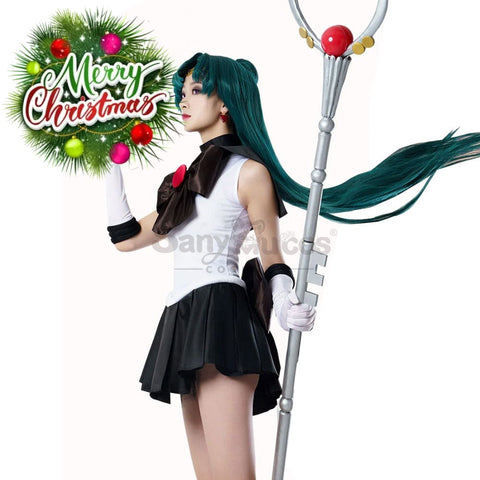 【In Stock】Anime Sailor Moon Cosplay Pluto Setsuna Meiou Battle Suit Costume Premium Edition Costumes