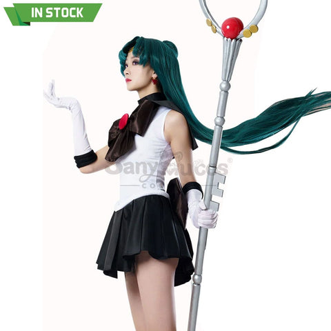 【In Stock】Anime Sailor Moon Cosplay Pluto Setsuna Meiou Battle Suit Costume Premium Edition Costumes