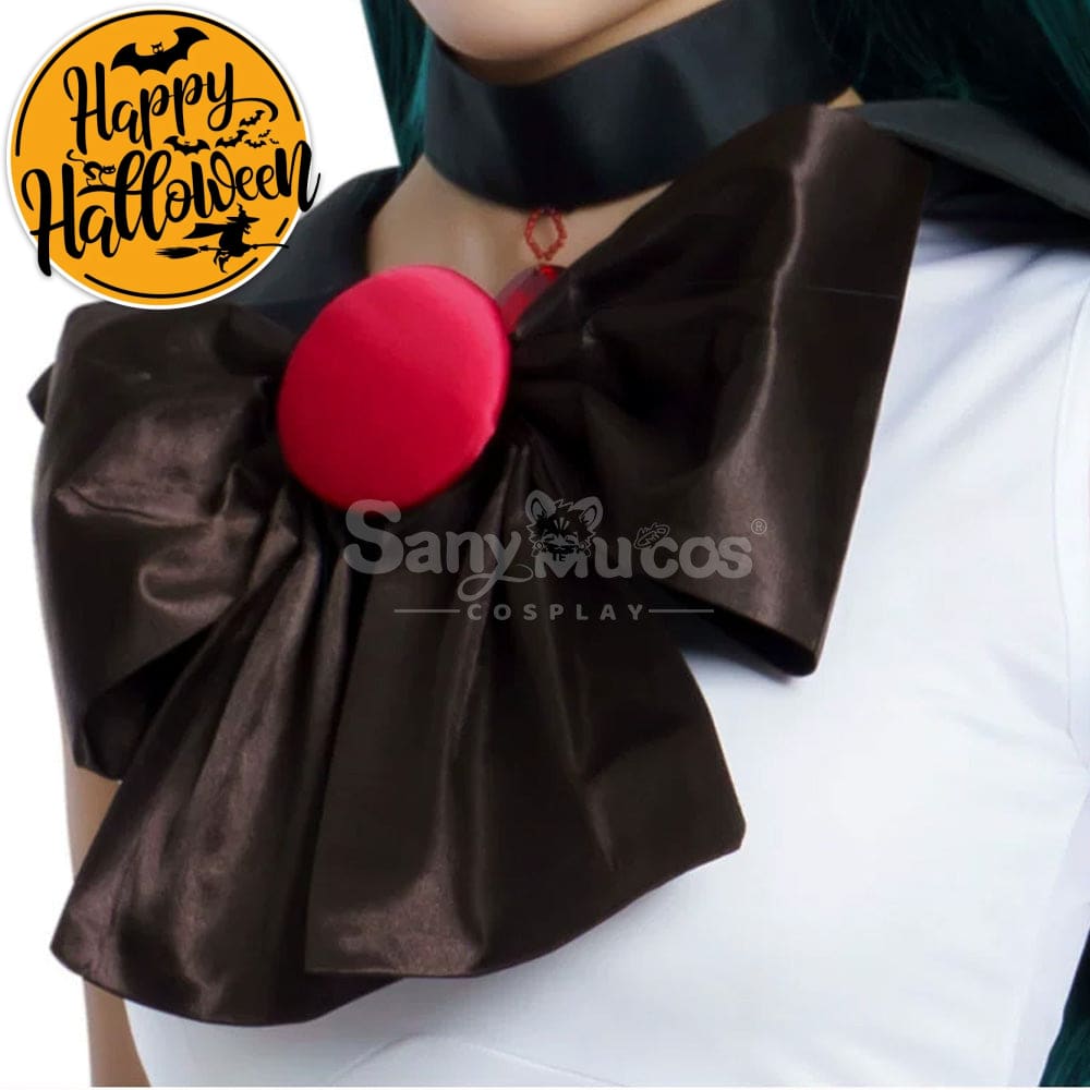【In Stock】Anime Sailor Moon Cosplay Pluto Setsuna Meiou Battle Suit Costume Premium Edition Costumes