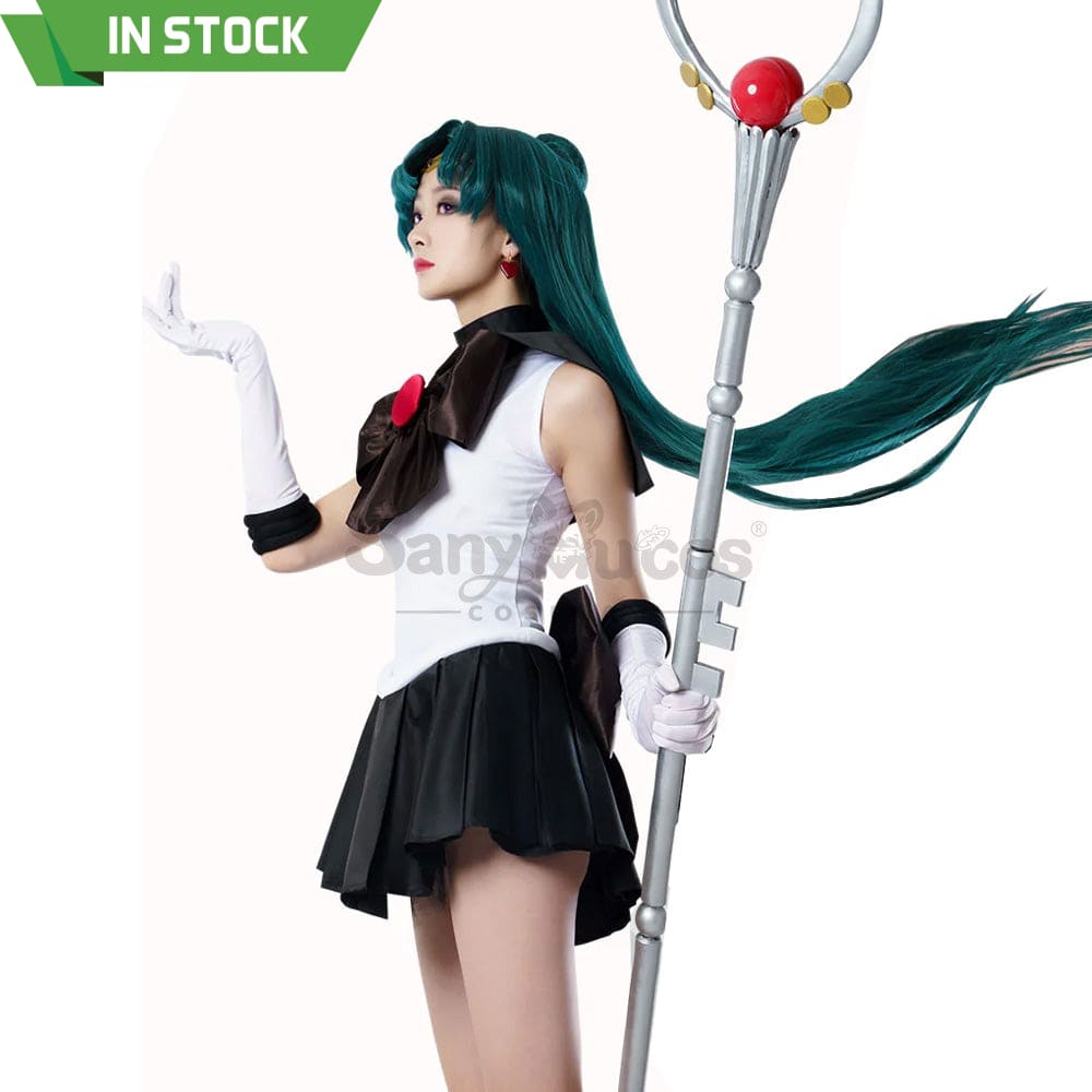 【In Stock】Anime Sailor Moon Cosplay Pluto Setsuna Meiou Battle Suit Costume Premium Edition Costumes