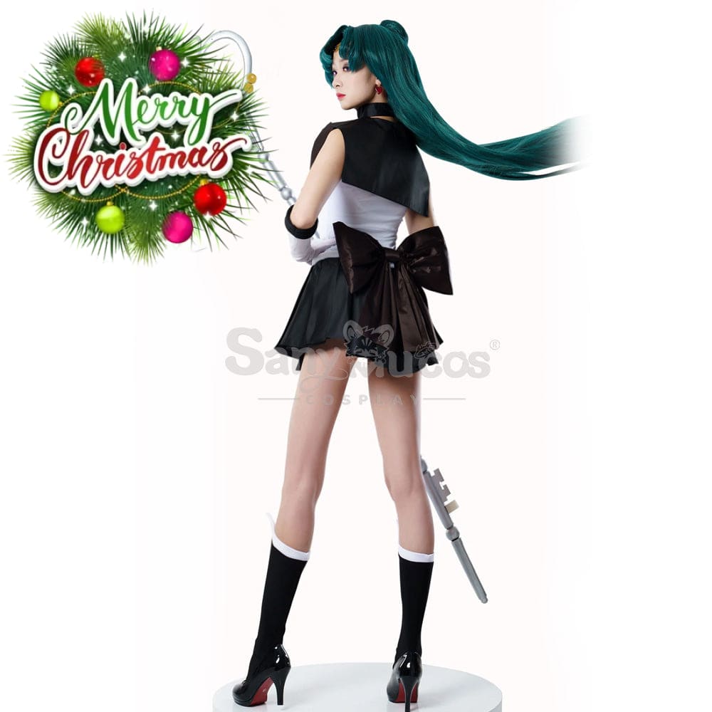 【In Stock】Anime Sailor Moon Cosplay Pluto Setsuna Meiou Battle Suit Costume Premium Edition Costumes