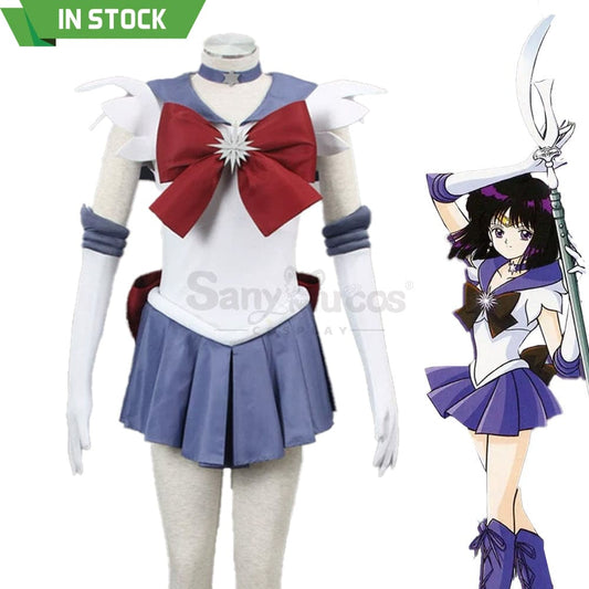 【In Stock】Anime Sailor Moon Cosplay Saturn Hotaru Tomoe Battle Suit Costume Costumes 1000