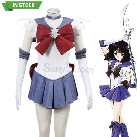 【In Stock】Anime Sailor Moon Cosplay Saturn Hotaru Tomoe Battle Suit Costume Costumes 1000