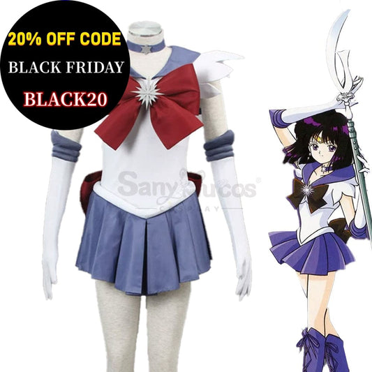 【In Stock】Anime Sailor Moon Cosplay Saturn Hotaru Tomoe Battle Suit Costume Costumes 1000