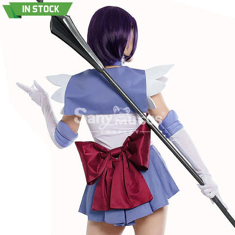 【In Stock】Anime Sailor Moon Cosplay Saturn Hotaru Tomoe Battle Suit Costume Premium Edition Costumes