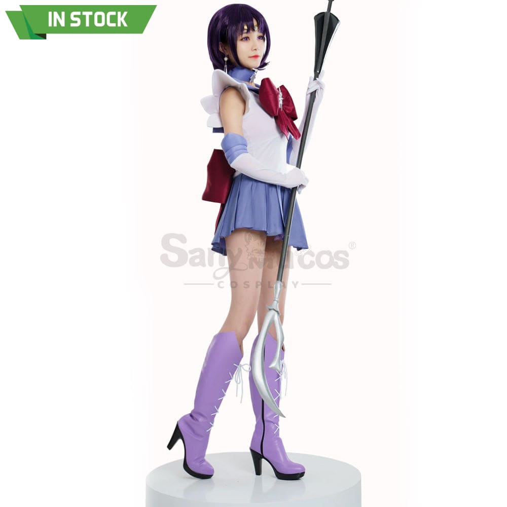 【In Stock】Anime Sailor Moon Cosplay Saturn Hotaru Tomoe Battle Suit Costume Premium Edition Costumes