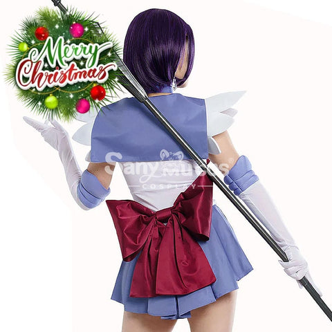 【In Stock】Anime Sailor Moon Cosplay Saturn Hotaru Tomoe Battle Suit Costume Premium Edition Costumes