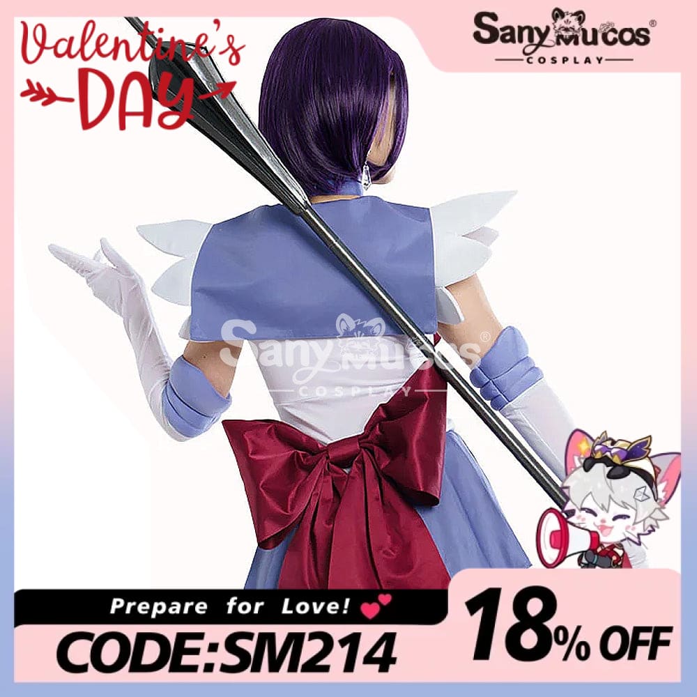 【In Stock】Anime Sailor Moon Cosplay Saturn Hotaru Tomoe Battle Suit Costume Premium Edition Costumes