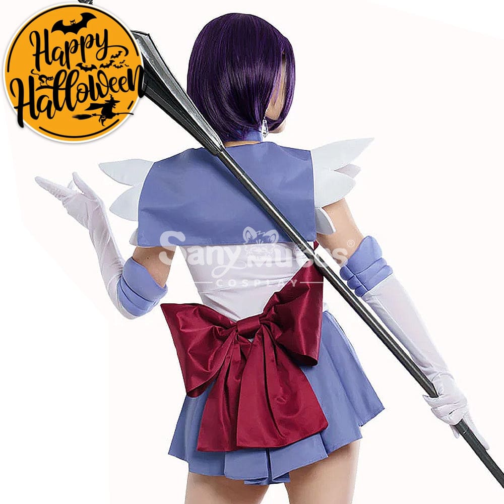 【In Stock】Anime Sailor Moon Cosplay Saturn Hotaru Tomoe Battle Suit Costume Premium Edition Costumes
