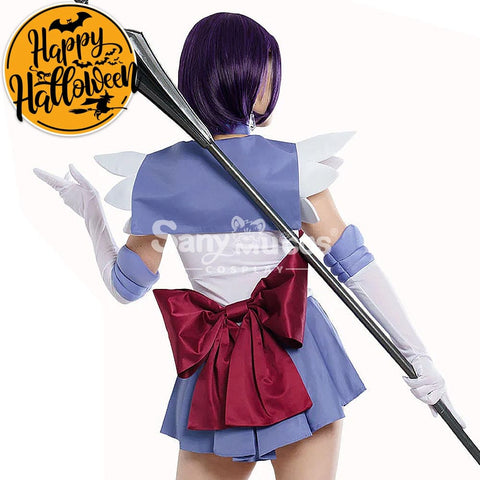 【In Stock】Anime Sailor Moon Cosplay Saturn Hotaru Tomoe Battle Suit Costume Premium Edition Costumes