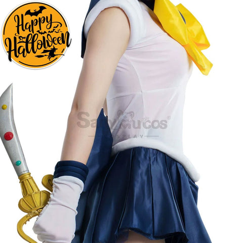 【In Stock】Anime Sailor Moon Cosplay Uranus Haruka Tenou Battle Suit Costume Premium Edition Costumes