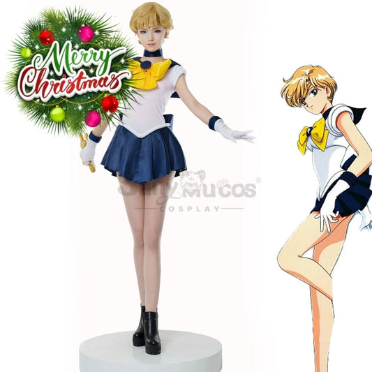 【In Stock】Anime Sailor Moon Cosplay Uranus Haruka Tenou Battle Suit Costume Premium Edition Costumes 1000