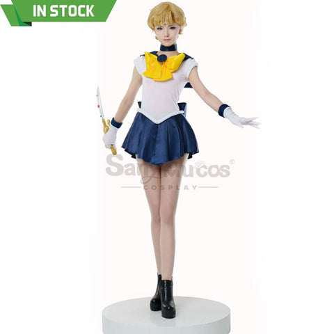 【In Stock】Anime Sailor Moon Cosplay Uranus Haruka Tenou Battle Suit Costume Premium Edition Costumes