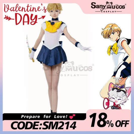 【In Stock】Anime Sailor Moon Cosplay Uranus Haruka Tenou Battle Suit Costume Premium Edition Costumes 1000