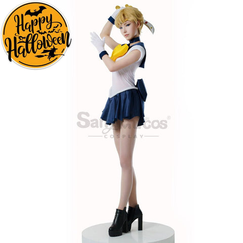 【In Stock】Anime Sailor Moon Cosplay Uranus Haruka Tenou Battle Suit Costume Premium Edition Costumes