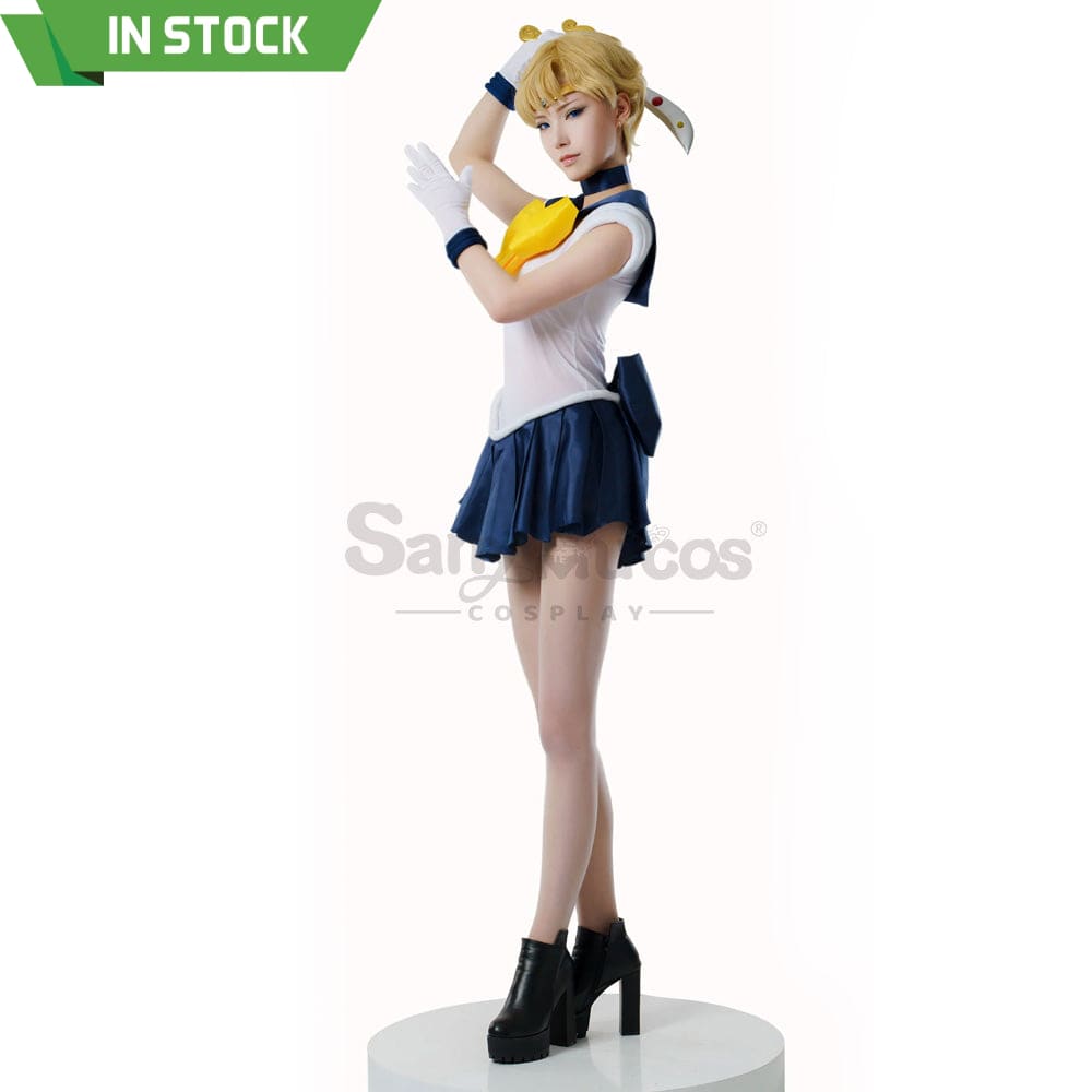 【In Stock】Anime Sailor Moon Cosplay Uranus Haruka Tenou Battle Suit Costume Premium Edition Costumes