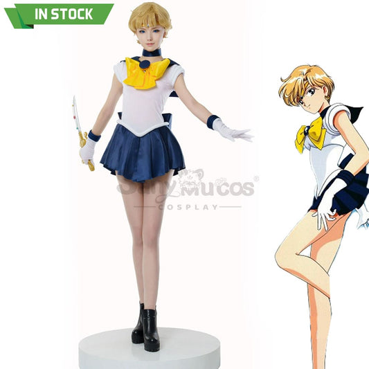 【In Stock】Anime Sailor Moon Cosplay Uranus Haruka Tenou Battle Suit Costume Premium Edition Costumes 1000