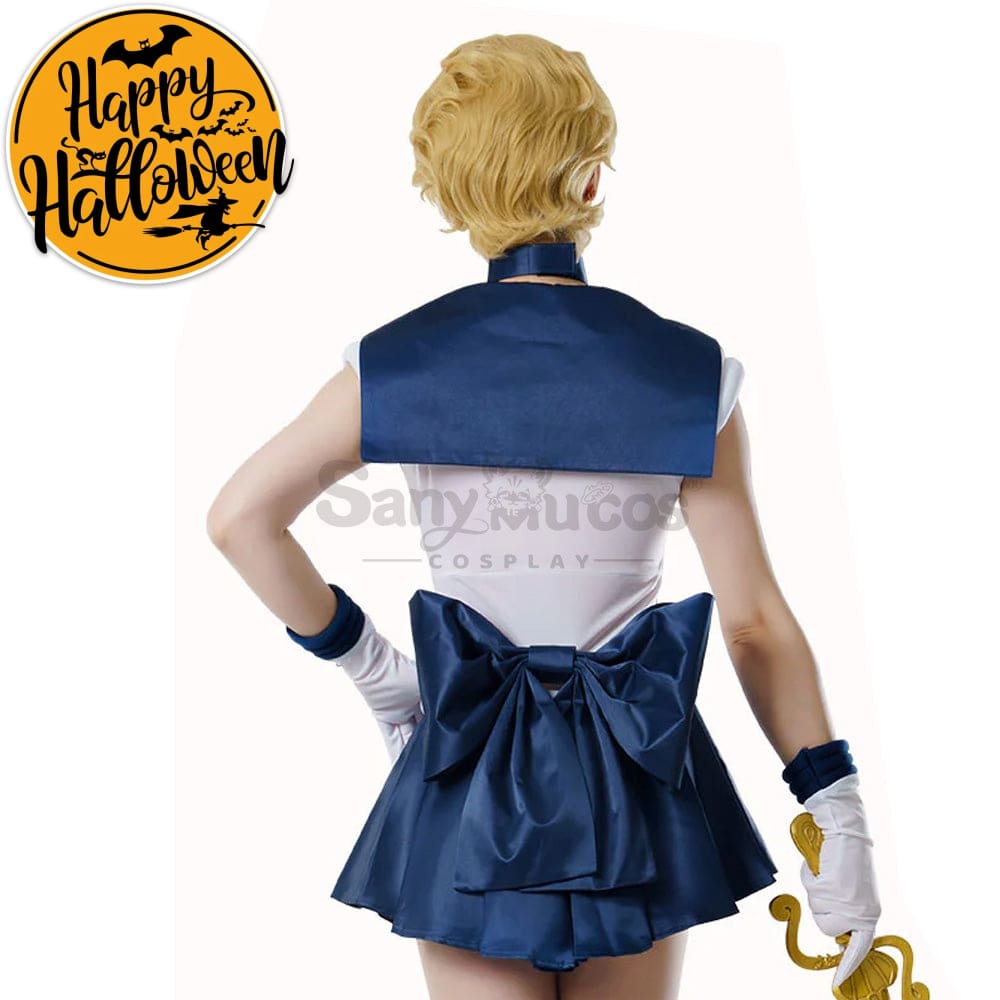 【In Stock】Anime Sailor Moon Cosplay Uranus Haruka Tenou Battle Suit Costume Premium Edition Costumes